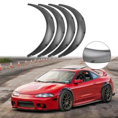 4 расширителя крыльев из углеродного волокна 4,5 дюйма очень широкий комплект кузова для Mitsubishi Eclipse 2G - Изображение 1 из 4