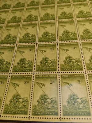 Scott #929 Marines Raising the Flag on Iwo Jima, 3c, MNH, Full Sheet - Image 1 of 2