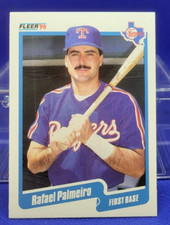 1990 Fleer Rafael Palmeiro #308 - Texas Rangers