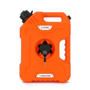 1.3 Gallon 5 Liters Gas Tank Portable oil storage tank with Bracket Orange - Bild 1 von 9