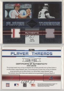 2004 Leaf Limited Player Threads Double Materials /100 Steve Carlton #PTD-6 HOF