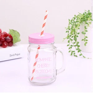 15oz Double Wall Insulated Jar Tumbler Mug with Stainless Steel Lid and Dot - Picture 1 of 5