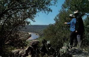 Mineral Wells,TX Inspiration Point,Brazos River Palo Pinto County Texas Postcard - Picture 1 of 2