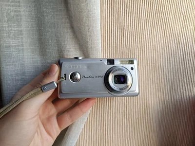 🔥Canon PowerShot A400 Silver 3.2MP digital compact camera🔥WORKing FULL Set🔥 - Image 1 of 4
