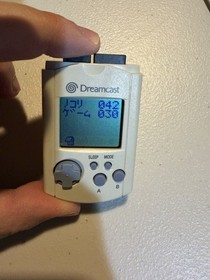 Sega Dreamcast Vmu Official Japanese Works In USA System New Batteries Working 