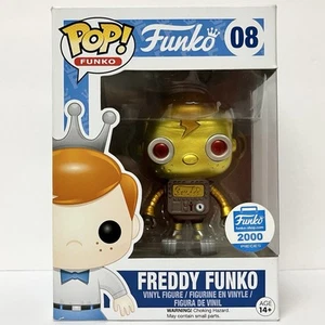 Funko Pop! Funko – Freddie Funko #08 (Funko Shop 2000 Pieces, Gold Robot) - Picture 1 of 7
