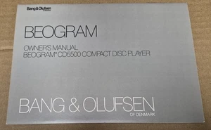 Bang & Olufsen Beogram CD5500 Reproductor de CD Manual del Propietario - Original - Imagen 1 de 2