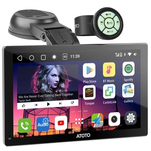 P9 Android Tragbares Autoradio QLED Touchscreen 4G+32G Wireless CarPlay 4G LTE - Bild 1 von 8