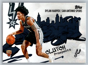 Dylan Harper 2025-26 Topps Clutch City Prospects Rookie CC-2 San Antonio Spurs - Picture 1 of 2