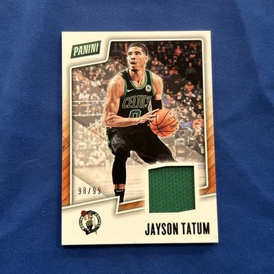 2019 Panini Father's Day Jayson Tatum #PATCH /99 Game Worn Jersey - Rare - Image 1 of 4