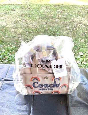 NUEVO ~ Bolso de Mano Coach Cargo Arco Iris 26 con Correa Bandolera, #CBF52, NUEVO CON ETIQUETAS Foto 1 de 4