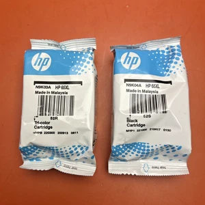 HP 65XL Black & Tri-Color Combo Wkłady atramentowe N9K03A i N9K04A - NOWE - Zdjęcie 1 z 2
