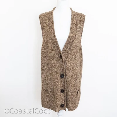 Chaleco Suéter Tejido Retro Para Mujer L Talla Grande Años 90 Y2K Ecléctico Boho Academia Foto 1 de 4