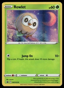 Pokemon Tcg Rowlet #SWSH220 Pokemon Promo NM - Picture 1 of 2