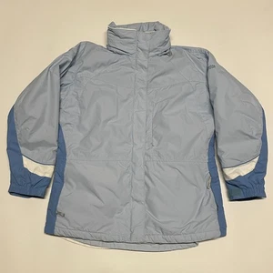 Columbia Jacket Womens Large Interchange 3 In 1 Blue Waterproof Hooded Coat - Picture 1 of 12