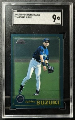 ICHIRO SUZUKI SGC 9 2001 TOPPS NEGOCIADO Y NOVATO #T266 CROMO RC MARINERS 6178 Foto 1 de 2