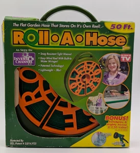 Roll•A• Hose 50ft Roll Up Garden Hose As Seen On Tv NEW READ - Picture 1 of 6