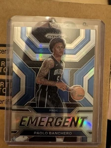 2022-23 Panini Prizm - Emergent Paolo Banchero #25 Silver Prizm (RC) Rookie - Picture 1 of 2
