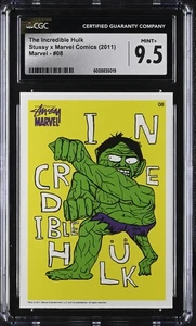 Stussy x Marvel Comics (2011) Incredible Hulk 8 Promo Trading Card CGC 9.5 MINT+ - Picture 1 of 2