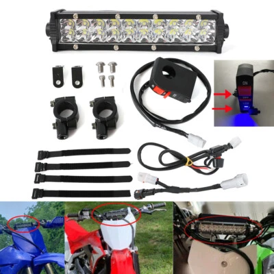 Kit de iluminación de barra de faros LED para Honda CRF110 CRF125 CRF250 CRF230 450 97-2022 Foto 1 de 4