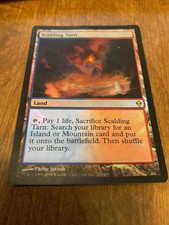 Foil Scalding Tarn - Zendikar MTG Magic the Gathering Card Played Condition