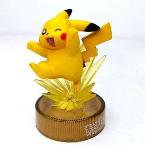 2005 Pokemon 2.5" Pikachu Clear Thunder Base Promo Bottle Cap Figure Kaiyodo - Picture 1 of 4