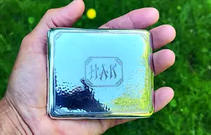 Choice! 1920s Moore & Hofman Art Deco Hand Hammered Sterling Silver Smokes Case - Picture 1 of 12