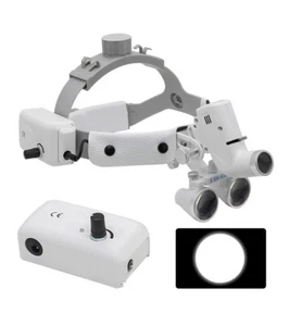 3.5X Helmet Dental Loupe 5W LED Medical Surgical Headlight Spotlight Illuminated - Imagen 1 de 7