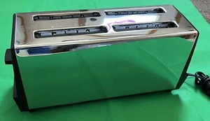 Vintage Proctor-Silex T507BB 4 Slice Chrome Toaster Appears Unused Tested Works - Picture 1 of 10