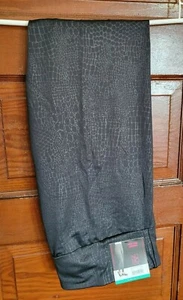 NUEVO CON ETIQUETAS NOBO Juniors Mujer XL 15/17 Negro Estampado Animal Gamuza Leggings - Imagen 1 de 3