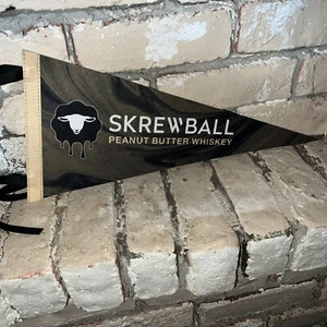 Skrewball Whiskey Pennant. 17 Inch Long By 7 Inch. Free Shipping USA - Picture 1 of 4