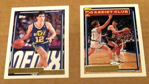 John Stockton Utah Jazz 1992-93 Topps Lot of 2 Gold Cards Numbers 223 and 301 - Picture 1 of 1