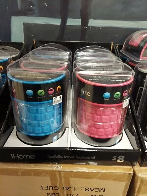 8 Pack iHome Flexible Portable Travel USB Keyboard for Windows & Mac NEW - Image 1 of 4