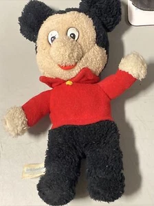 Vintage Walt Disney MICKEY MOUSE by KNICKERBOCKER PLUSH TOY 10” Animal - Picture 1 of 7