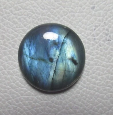 Natural Labradorite Cabochon Round 32.65 Ct Flat back Loose Gemstone J 164 - Image 1 of 4