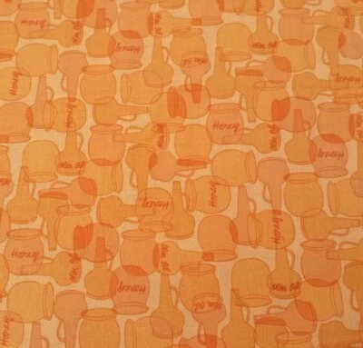 Super Foods Studio 8 Quilting Treasures BTY Healthy Eating Honey Orange Yellow - Image 1 of 3