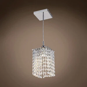 Limited Edition 1 Light 5in Mini Pendant with Clear European Crystal in Chrome - Picture 1 of 1