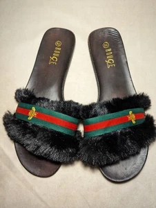 Size 8.5 Rouge helium Fluffy Furry Slipper - Picture 1 of 6