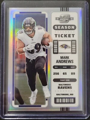 2022 Contenders Optic MARK ANDREWS Season Ticket Silver Prizm #3 - Image 1 of 2