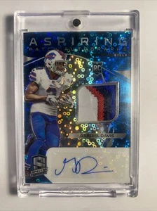 Gabriel Gabe Davis 2020 Spectra Aspiring Blue Color Match 50/60 RPA TRI PATCH🔥 - Picture 1 of 2