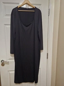 Boohoo Black Smart Formal Occasion Dress Size 28 New - Picture 1 of 6