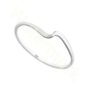 Sterling Silver 1.2mm Wide Stacking Ring with Single Twist Various Sizes G-T - Picture 1 of 1