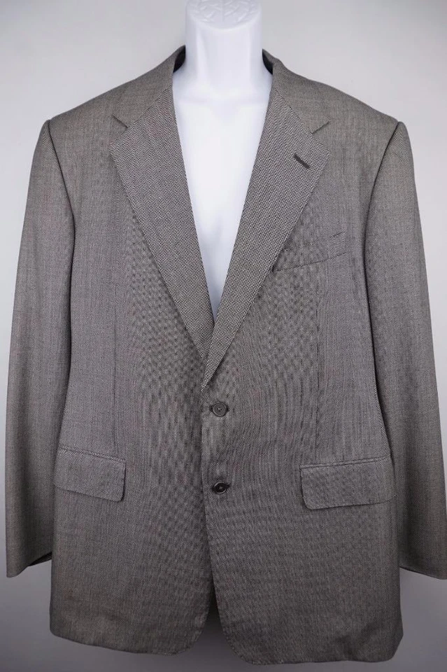 CHESTER BARRIE Saks Fifth Ave 2 Button Fully Lined Blazer Sportcoat Mens 44L - Image 1 of 4