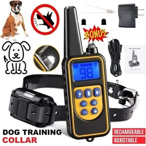 Electric Pet Dog Training E-Collar Anti Bark Remote Control Obedience Shock AU - Picture 1 of 12