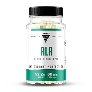 TREC ALA 250 60 Capsules Alpha Lipoic Acid ANTIOXIDANT - Picture 1 of 3