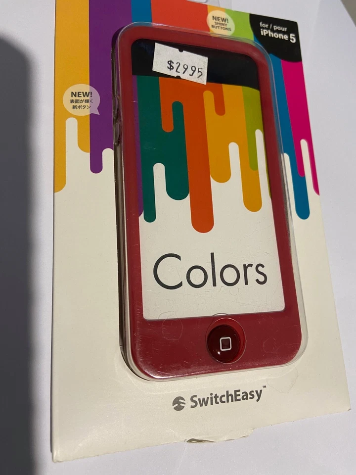 Funda SwitchEasy Colors para Apple iPhone 5, iPhone 5S, iPhone SE Carmesí SW-COL5-R Foto 1 de 2