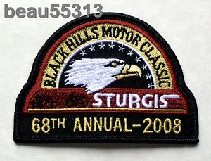 ⭐STURGIS CHAMBER SOUTH DAKOTA 68th 2008 BLACK HILLS MOTOR CLASSIC RALLY PATCH - Picture 1 of 1