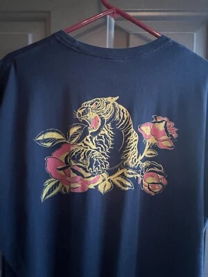 Camiseta Gráfica De Colección Eye Tiger Roses XL Negra Música Rock Metal Años 90 Genial Camiseta Vibraciones Foto 1 de 4
