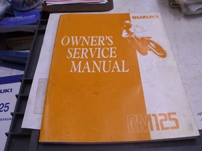 OEM Suzuki 1991 (M) RM125 Owners Service Manual, Oct 1990 EN, 99011-27C52-03A!# - Image 1 of 4