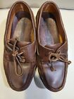 Mephisto Men’s Brown Leather Boat Deck Shoes Cool Air Size 8.5 Lace Up Loafers